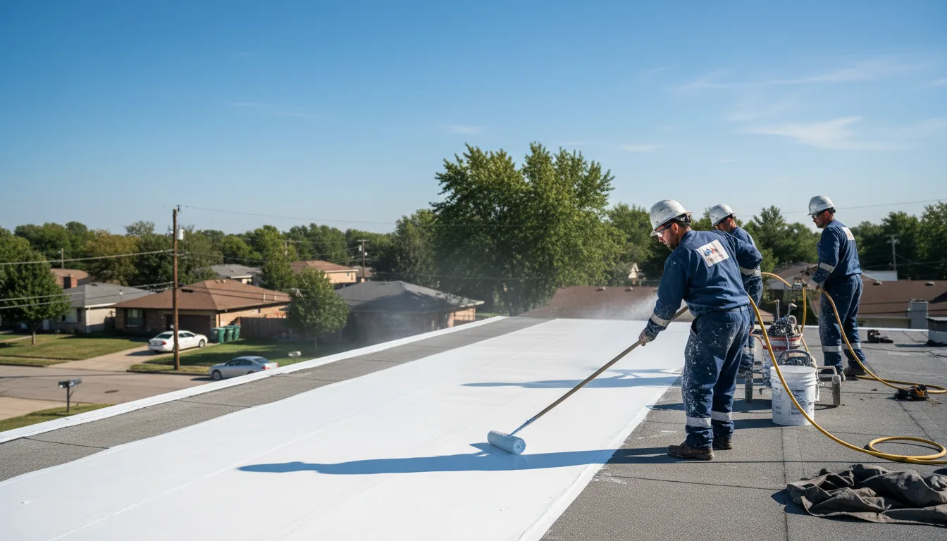 Commercial roof coating in Sebastian, TX near me